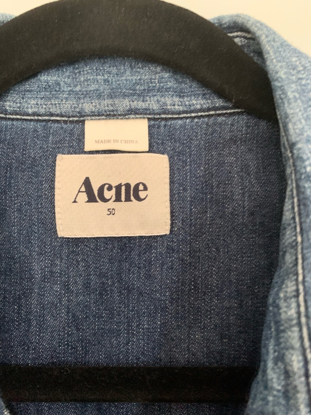 Acne Denim Shirt in Medium Blue - Picture 2 of 7